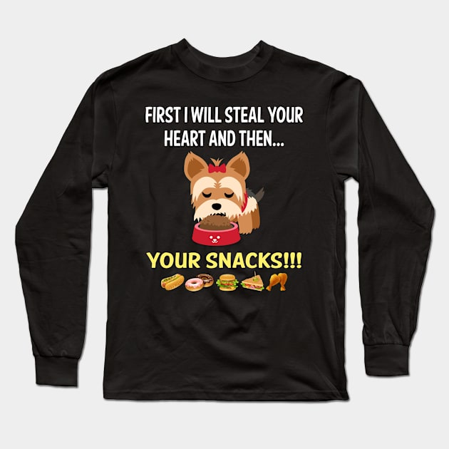 Steal Heart Yorkshire Terrier 15 Long Sleeve T-Shirt by blakelan128